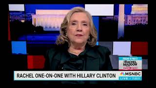 Hillary Clinton Discusses Civil or Criminal Penalties for Spreading Misinformation Sept 16 2024 [upl. by Laram]