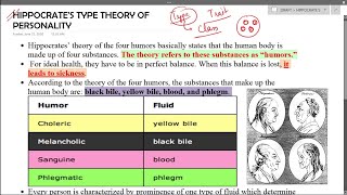 Hippocrates Theory of Personality [upl. by Grosmark]