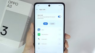 How to Enable App Lock Oppo A3 [upl. by Sivad229]