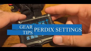 Shearwater Perdix Settings [upl. by Phillada376]