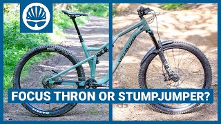 Specialized Stumpjumper Vs Focus Thron  Which is The Better Alloy Trail Bike [upl. by Neils]