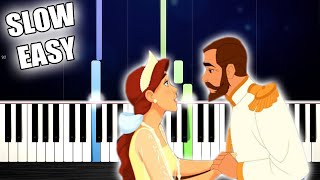 Anastasia  Once Upon A December  SLOW EASY Piano Tutorial by PlutaX [upl. by Legra]