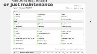 Apple Service System Status [upl. by Nalad]