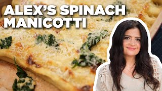 Alex Guarnaschellis Spinach Manicotti with Lemon  The Kitchen  Food Network [upl. by Geneva]