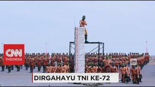 Bikin Lawan Ciut Skill Beladiri Tingkat Tinggi Prajurit TNI  HUT TNI ke72 [upl. by Rurik]