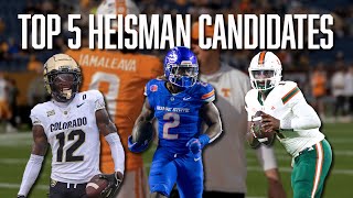 Top 5 Heisman Candidates  Jalen Milroe  Nico Iamaleava  Cam Ward  Ashton Jeanty  Travis Hunter [upl. by Ellener]