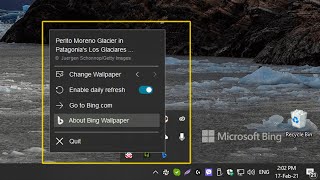 How to get Everyday New Wallpaper From Microsoft Bing Automatically Change Wallpaper 4k [upl. by Yetsirhc866]