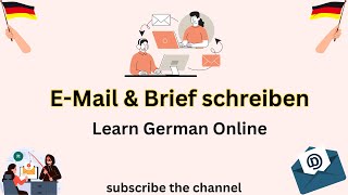 Einfache EMail schreiben ins Deutssche Bispiele A1 A2  Learn German Online [upl. by Asehr161]