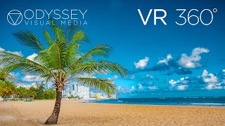 Isla Verde Beach Puerto Rico Virtual Tour  VR 360° Travel Experience [upl. by Leraj]