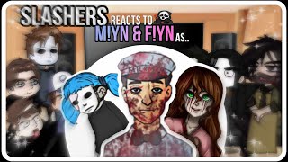 Slashers react to YN as Gacha Club [upl. by Falo]