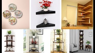 Corner Wall Rack Design Ideas 2020  Modern Corner Shelf Designs  Floating Shelf [upl. by Koch76]