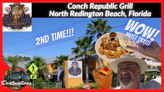 REVIEW of Conch Republic Grill in North Redington Beach Florida Clearwater Beach [upl. by Aleen]