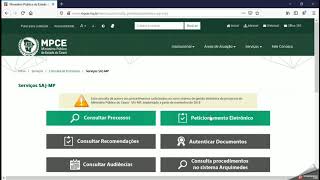Como fazer denúncias no SAJ MPCE Parte 1 [upl. by Garret]