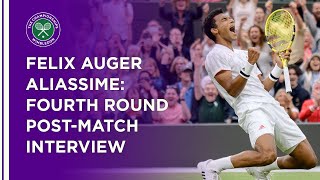 Felix Auger Aliassime Fourth Round PostMatch Interview  Wimbledon 2021 [upl. by Netsoj344]