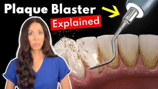 Dental Hygienist Explains Ultrasonic Scaling  Teeth Cleaning With Plaque Blaster [upl. by Alyahsal]