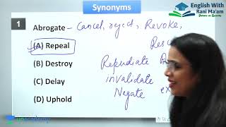 Abrogate  Synonyms  Vocab  UC LIVE [upl. by Barling]