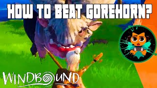 How to Defeat Gorehorn In Windbound  Tips on Windbound Combat [upl. by Farley]