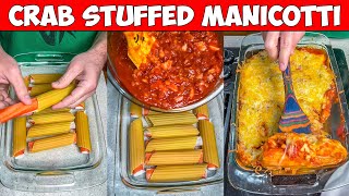 Crab Stuffed Manicotti The Easy Recipe You Need to Try [upl. by Nosimaj]