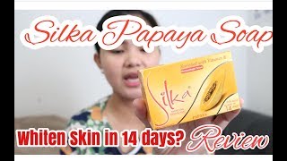 SILKA Papaya Soap Review Whitens skin in 14 Days [upl. by Alurd]