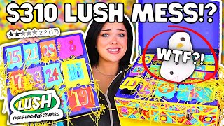 DISASTROUS 310 LUSH ADVENT CALENDAR  Lush Advent Unboxing [upl. by Sparhawk785]