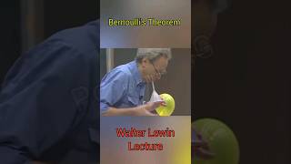 Understanding Bernoullis Theorem Walter Lewin Lecture shorts physics [upl. by Colman]