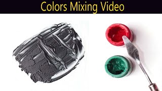 How To Mix Red And Green Make Black Color [upl. by Thevenot]