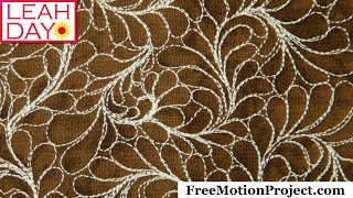 Best All Over Feather Quilting Design  Lets Quilt Swirling Feathers [upl. by Echo]