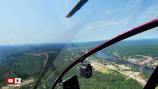 Helicopter Ride  Robinson R44 Clipper II  Mattawa Ontario Canada Voyageur Days Weekend [upl. by Ylesara826]