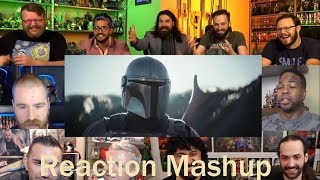 The Mandalorian Official Trailer REACTIONS MASHUP [upl. by Nirmak]