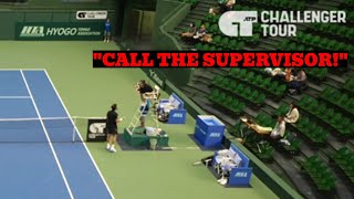 Most HILARIOUS Tennis Argument of the Year  Nikoloz Basilashvili [upl. by Ecar]