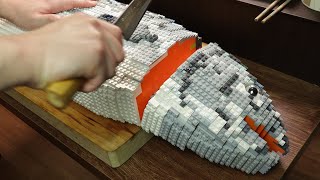 Lego In Real Life 4  Lego Stop motion Cooking Series 3 binge viewing amp ASMR [upl. by Amliw]