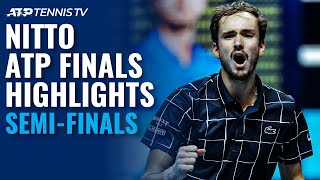 Djokovic v Thiem Nadal v Medvedev  Nitto ATP Finals 2020 SemiFinal Highlights [upl. by Aicak784]