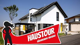 ENERGIE SPAREN im Eigenheim Neues Fertighaus von Büdenbender Hausbau  HAUSTOUR  Hausbau Helden [upl. by Siroved16]