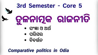 Comparative politics in Odia  3rd semester Core 5  Tulanatmaka Rajaniti  Meaningscope evolution [upl. by Shaum]