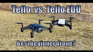 Ryze Tello vs Tello EDU  Best Beginner Drone Learn to fly learn to code [upl. by Sjoberg]