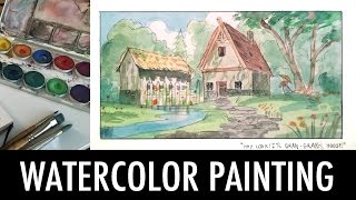 Watercolor Painting Tutorial [upl. by Nel]