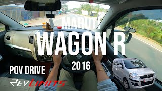 2016 MARUTI SUZUKI WAGON R BS3  VXI  1L 67BHP  POV Drive 22  RevLimits [upl. by Nader224]