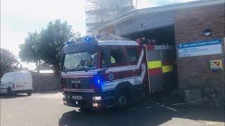 RETAINED CREW ARRIVING West Sussex Fire And Rescue Service Selsey Retained Rescue Pump Turnout [upl. by Scully]