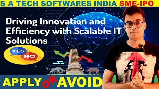 SA tech software india ipo review [upl. by Ahselak]