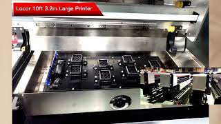 8 heads 3 2m Ecosolvent Canvas Printer Vinyl Printing Machine Locor Printer Factory [upl. by Anilak548]