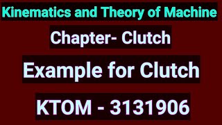 Example for Clutch Kinematics of Machine KTOM [upl. by Illac]