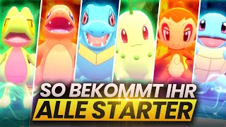 So bekommt ihr ALLE 12 STARTERPOKEMON in Strahlender Diamant und Leuchtende Perle [upl. by Rebmak428]