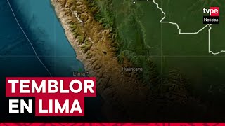 Temblor en Lima IGP reportó sismo de 53 de magnitud durante madrugada [upl. by Maiocco]