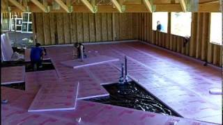 Installing Foam Under Slab InsulationMOV [upl. by Ocram]