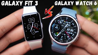 Samsung Galaxy Fit 3 vs Galaxy Watch 6 Do you need a smartwatch anymore [upl. by Kendricks]