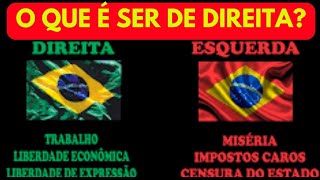 O QUE É SER DE DIREITA O QUE ESSA BANDEIRA DEFENDE [upl. by Isej14]