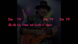 Santana Corazon Espinado chords and Lyrics by Santana [upl. by Sandberg]