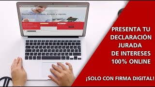 ¿Cómo presentar tu Declaración Jurada de Intereses con firma digital [upl. by Tibold]