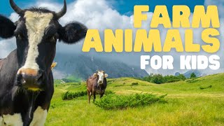 Farm Animals for Kids  Learn all about these fun animals [upl. by Krever]