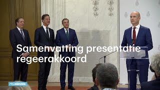 Hoogtepunten presentatie regeerakkoord Geen liefde op eerste gezicht  RTL NIEUWS [upl. by Hoy331]